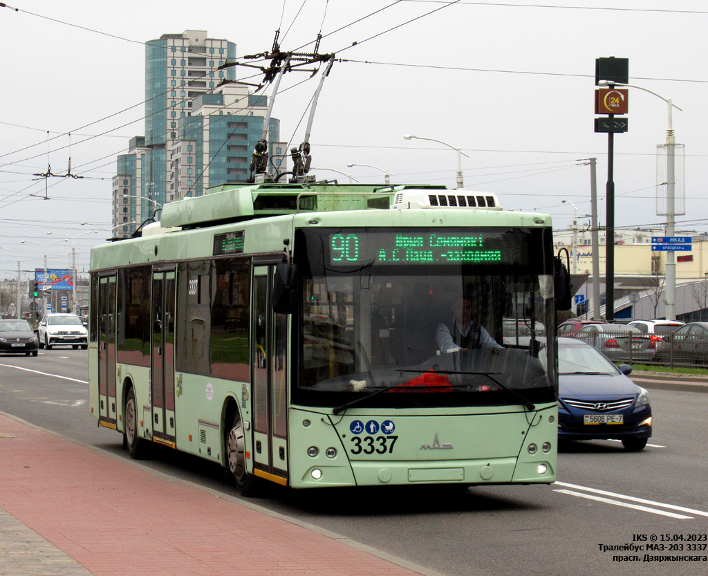 მინსკი, MAZ-203T70 № 3337