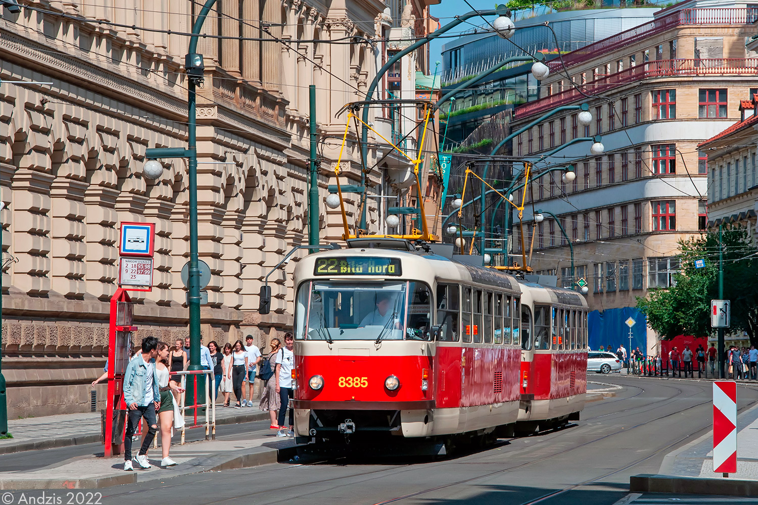Прага, Tatra T3R.P № 8385