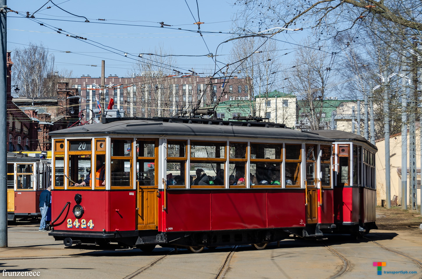 Saint-Petersburg, MS-4 # 2424; Saint-Petersburg — Memorial action "Blockade tram" — 14.04.2023 Saint-Petersburg, MS-4 # 2424; Saint-Petersburg — Memorial action "Blockade tram" — 14.04.2023