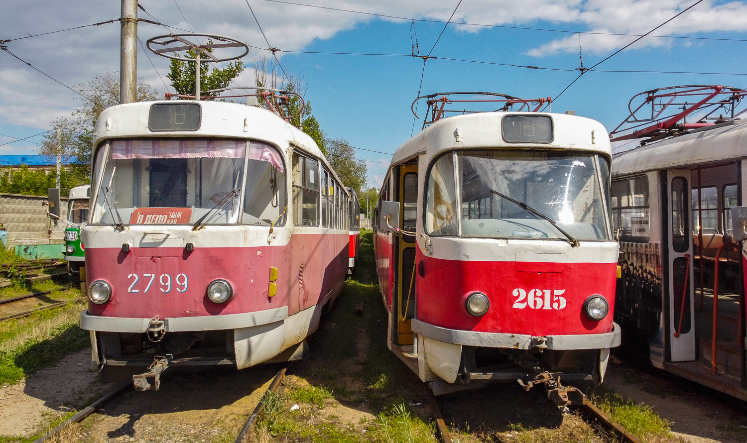 Волгоград, Tatra T3SU № 2799; Волгоград, Tatra T3SU (двухдверная) № 2615