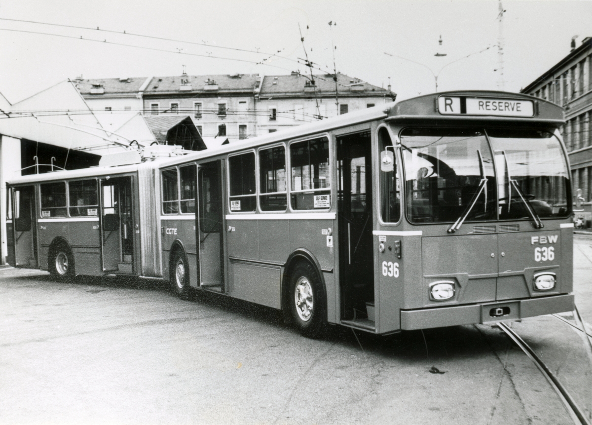 Женева, FBW/Hess/BBC-SAAS 91GTS № 636; Женева — Старые фотографии