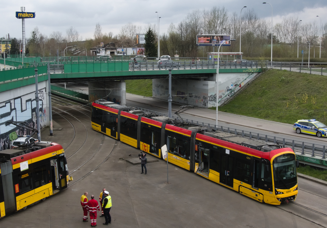 Варшава, Hyundai Rotem 140N № 4204; Варшава — Происшествия