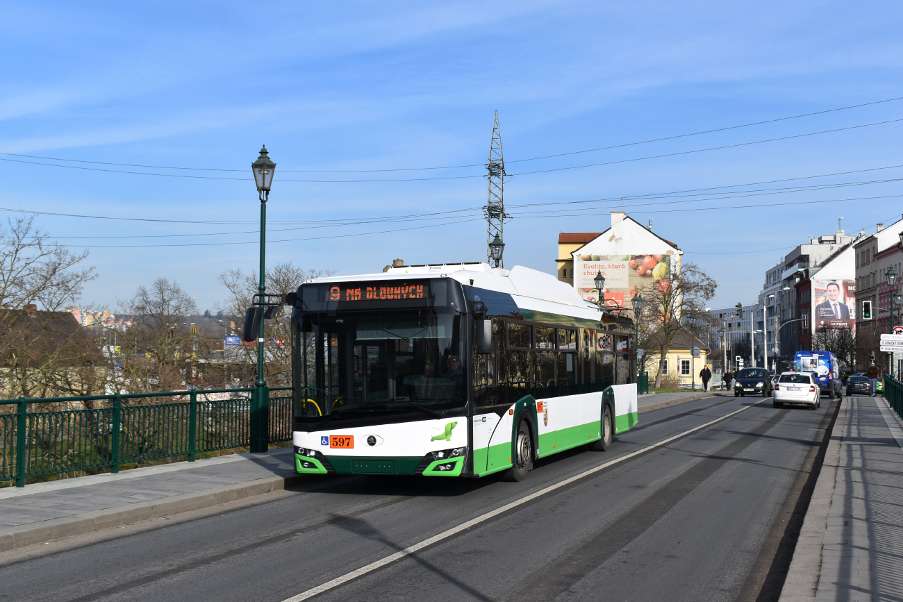 Plzeň, Škoda 26Tr Solaris IV # 597; Plzeň — Propagační linka č. 9 na Lochotín / Promotional line no. 9 in Lochotín