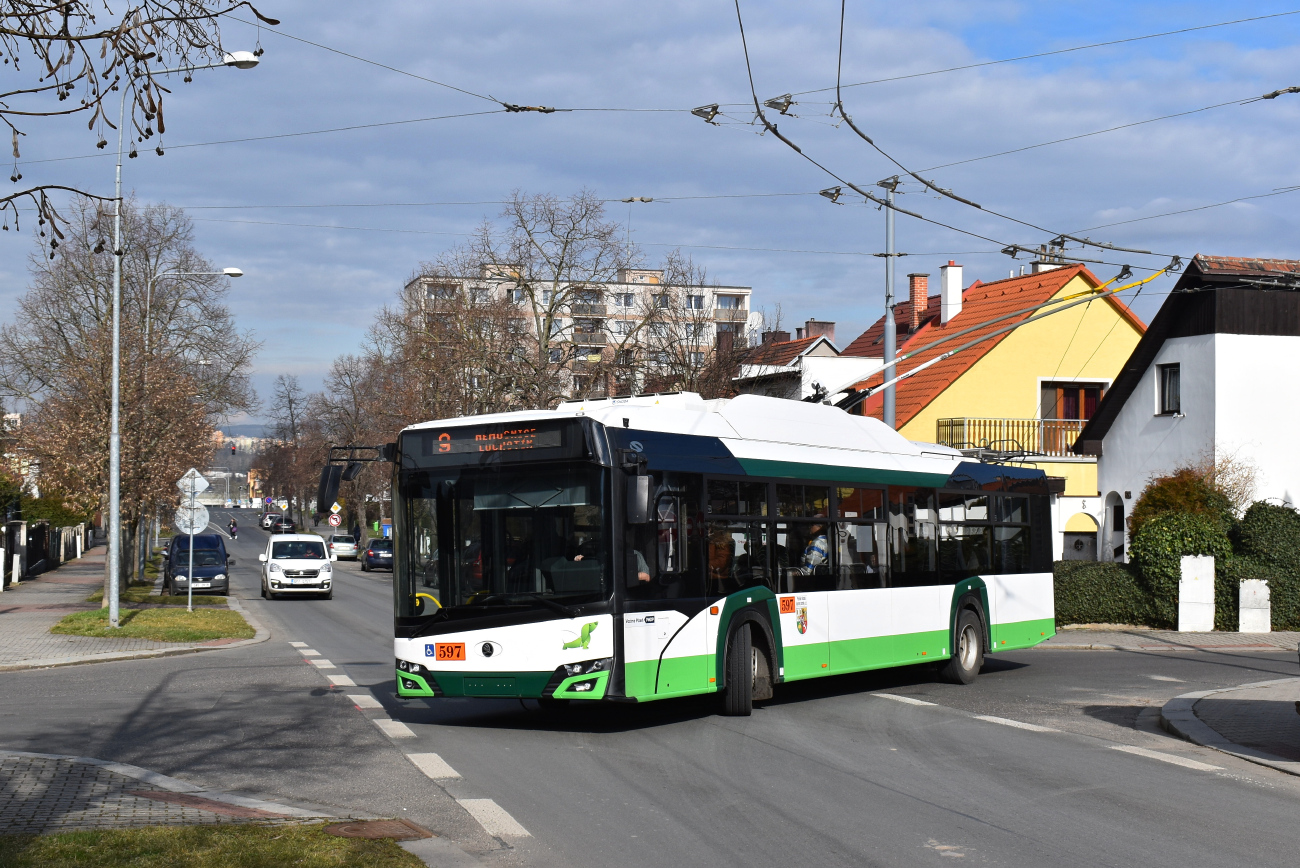 Plzeň, Škoda 26Tr Solaris IV № 597; Plzeň — Propagační linka č. 9 na Lochotín / Promotional line no. 9 in Lochotín
