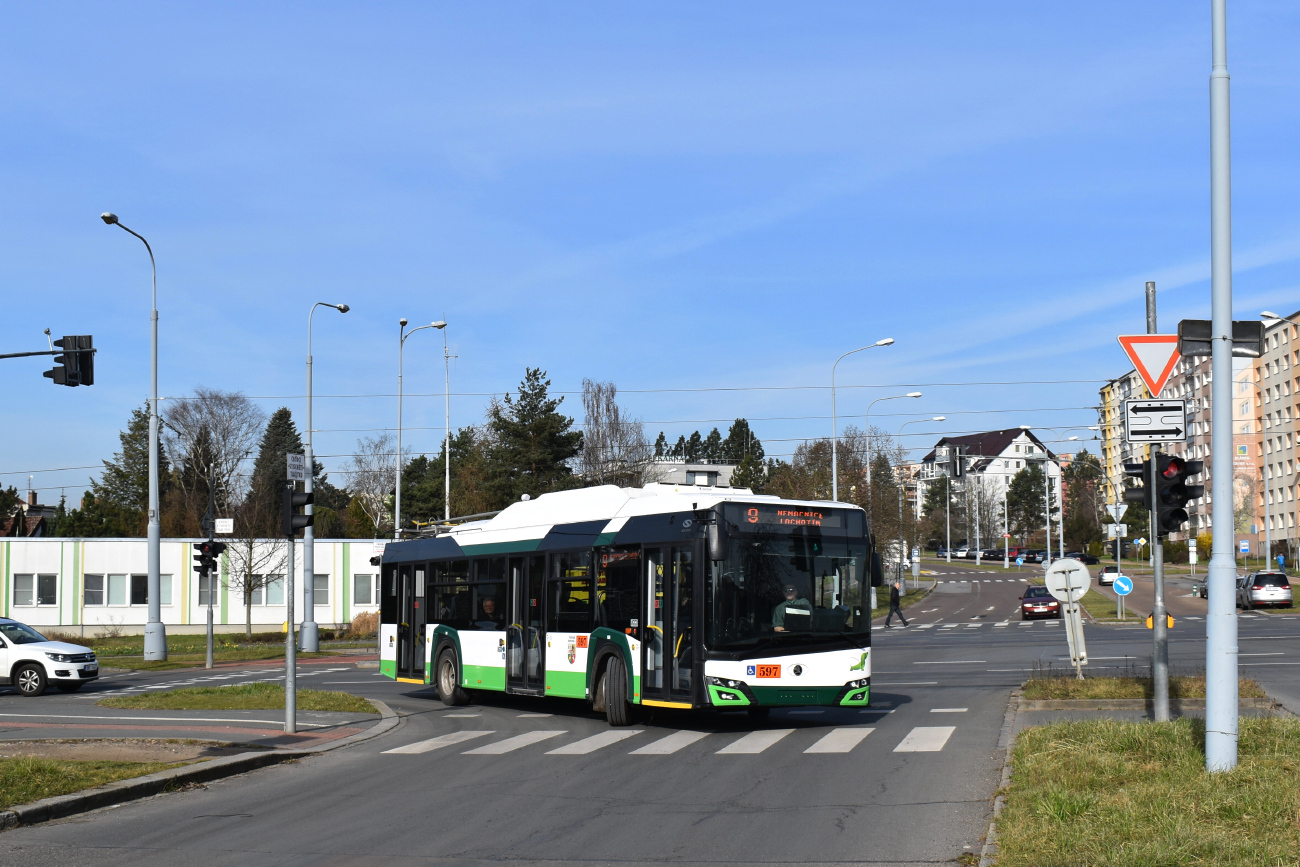 Пльзень, Škoda 26Tr Solaris IV № 597; Пльзень — Рекламная линия № 9 в Лохотине