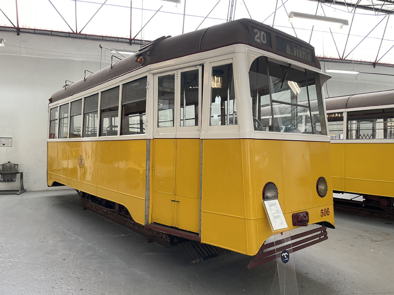 Lisbon, Carris 2-axle motorcar (Ligeiro) № 506; Lisbon — Tram — Museu da Carris