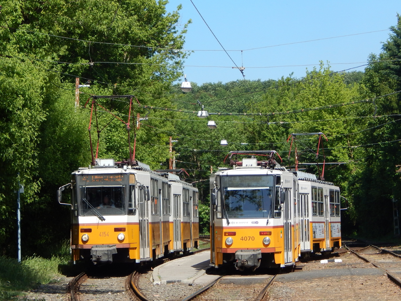 Будапешт, Tatra T5C5 № 4154; Будапешт, Tatra T5C5K2 № 4070