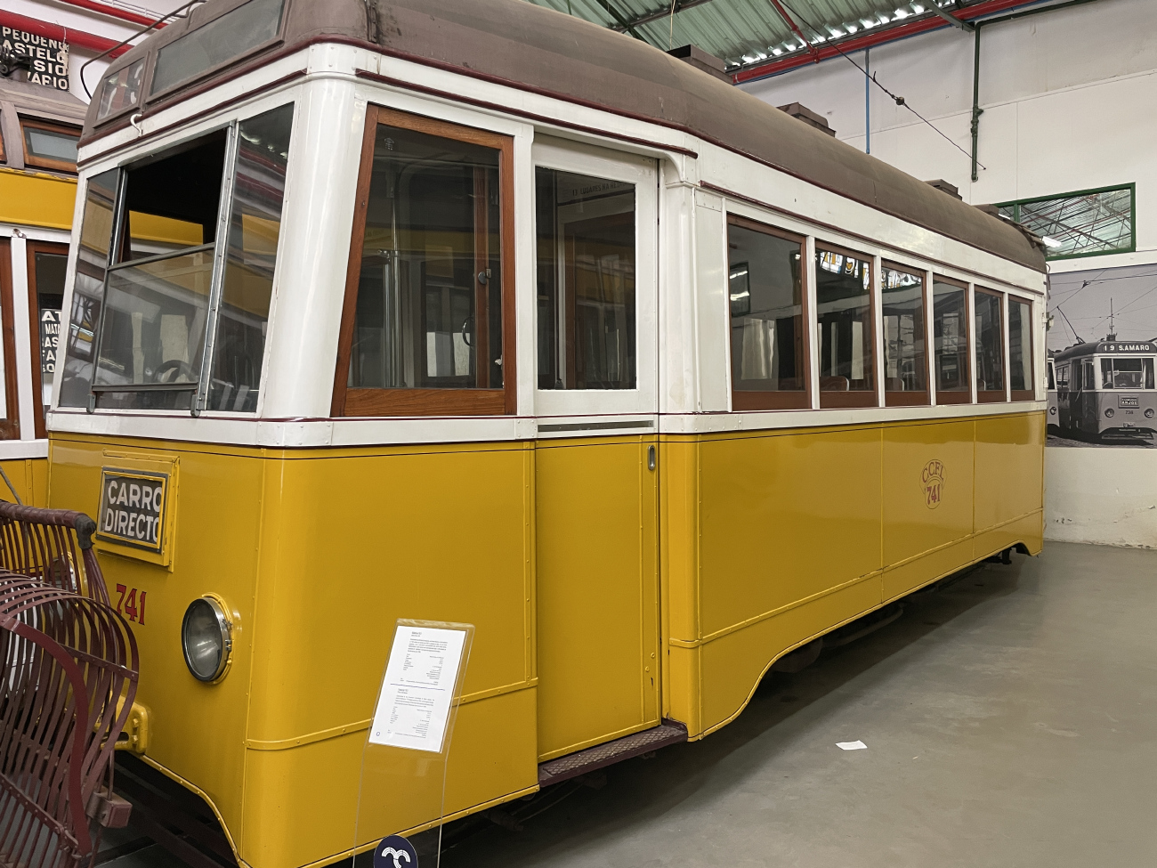 Лиссабон, Carris 2-axle motorcar (Ligeiro) № 741; Лиссабон — Трамвай — Museu da Carris