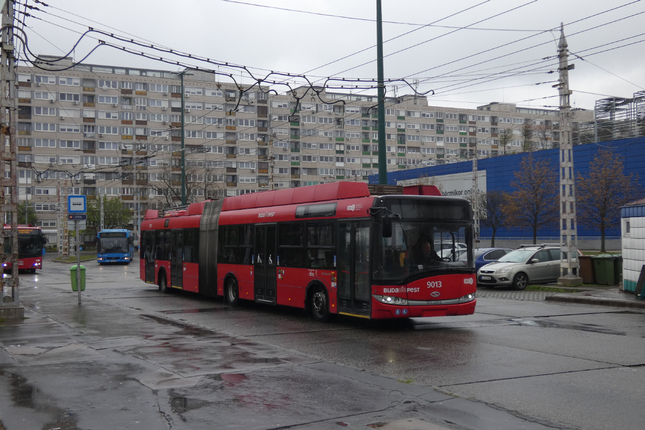 Будапешт, Solaris Trollino III 18 Škoda № 9013