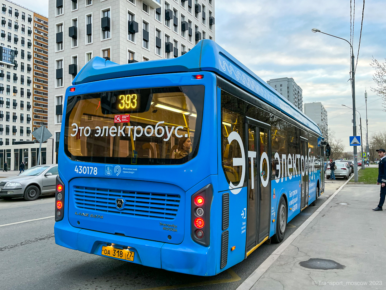 Maskva, LiAZ-6274 nr. 430178