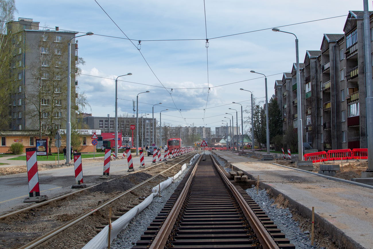 Daugavpils — Renovation of tracks on Smilšu street; Daugavpils — Tramway Lines and Infrastructure