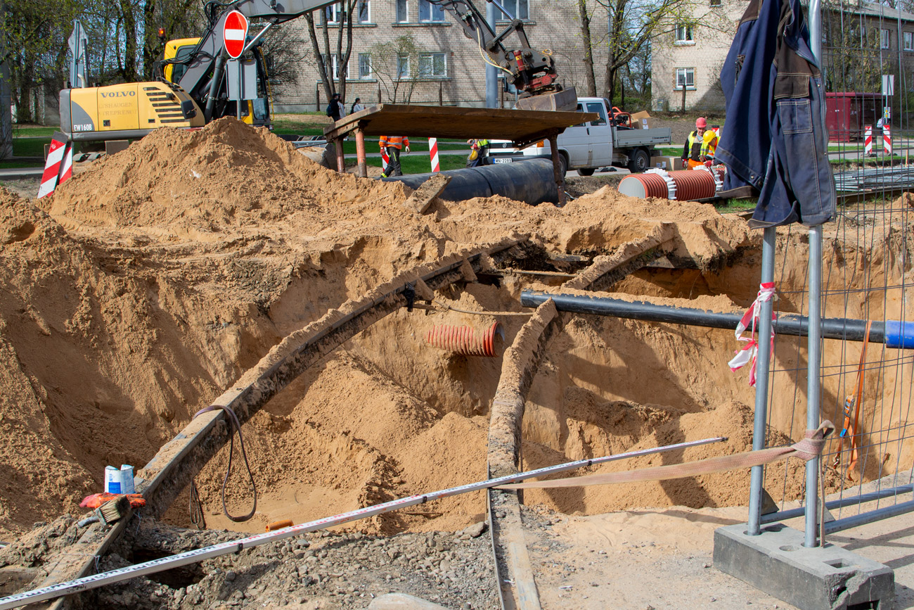 Daugavpils — Renovation of tracks on Smilšu street; Daugavpils — Tramway Lines and Infrastructure