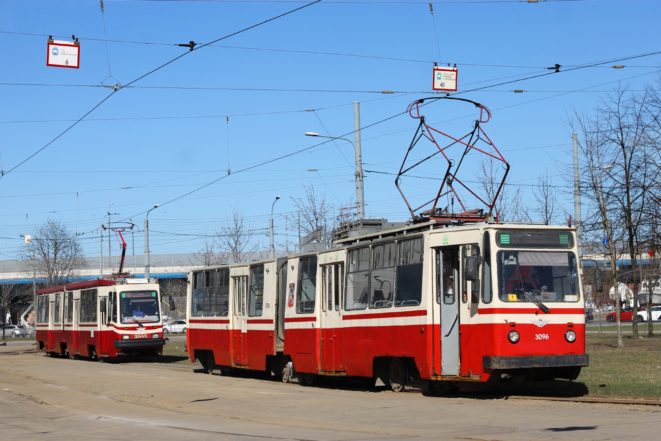 Санкт-Петербург, ЛВС-86К № 3096; Санкт-Петербург — Конечные станции и разворотные кольца Санкт-Петербург, ЛВС-86К № 3096; Санкт-Петербург — Конечные станции и разворотные кольца