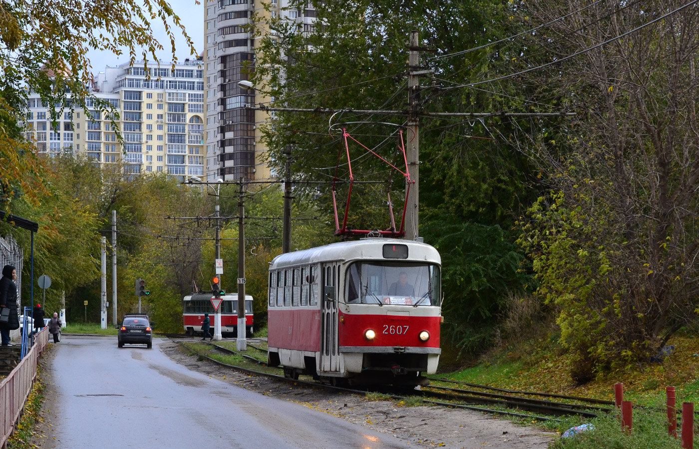 Волгоград, Tatra T3SU (двухдверная) № 2607