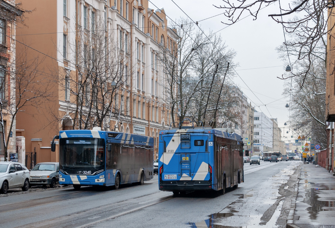 Санкт-Петербург, ПКТС-6281.00 «Адмирал» № 3240; Санкт-Петербург, БКМ 32100D «Ольгерд» № 2123