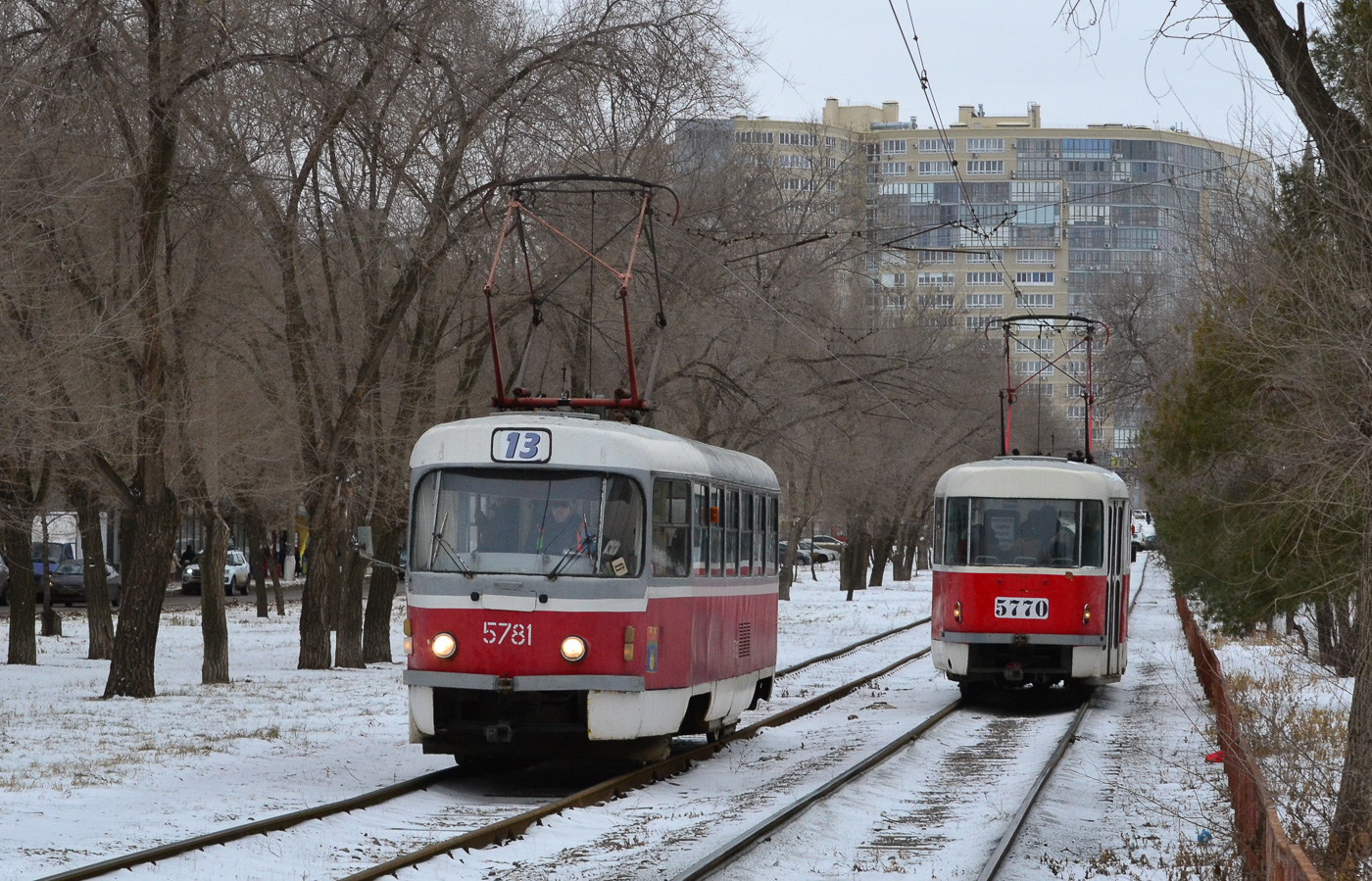 Волгоград, Tatra T3SU № 5781; Волгоград, Tatra T3SU № 5770 Волгоград, Tatra T3SU № 5781; Волгоград, Tatra T3SU № 5770