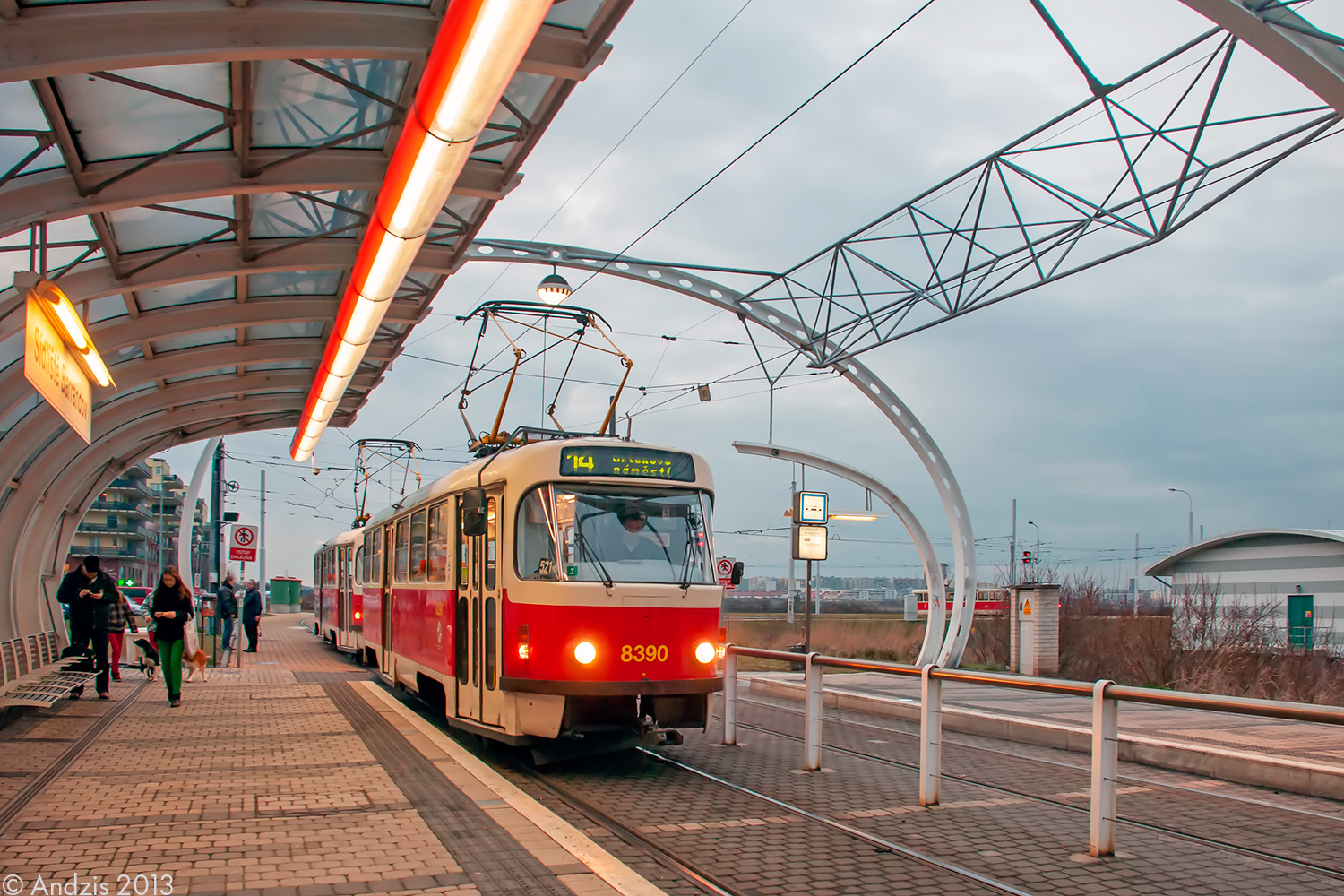 Прага, Tatra T3R.P № 8390