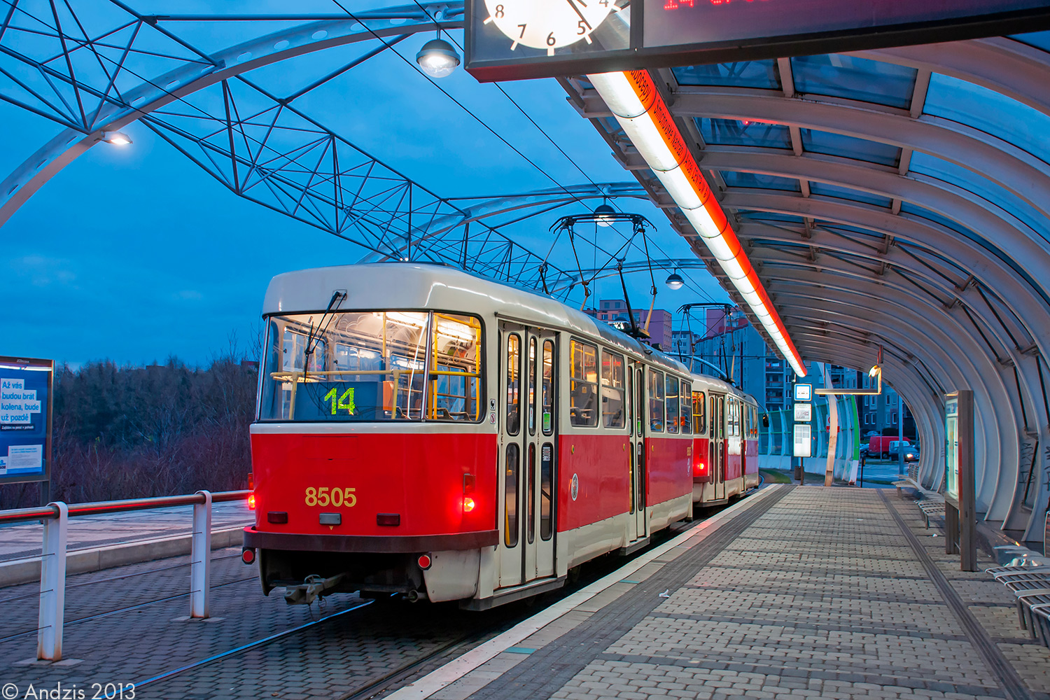 Прага, Tatra T3R.P № 8505