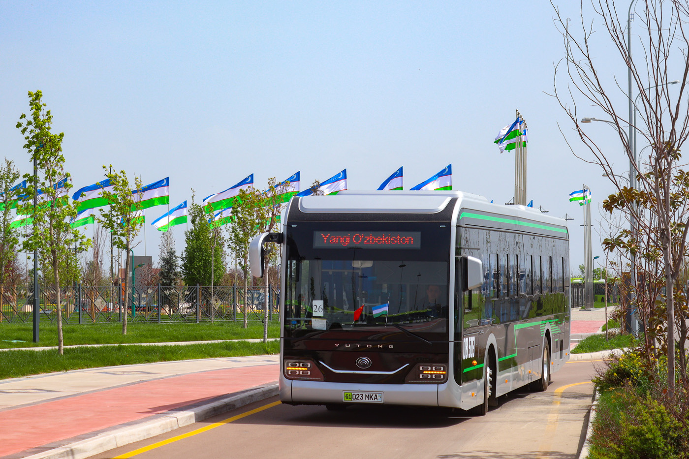 Taschkent, Yutong ZK6126BEVG Nr. 08503; Taschkent — Presentation a 1000 new buses for Tashkent (08.04.2023)