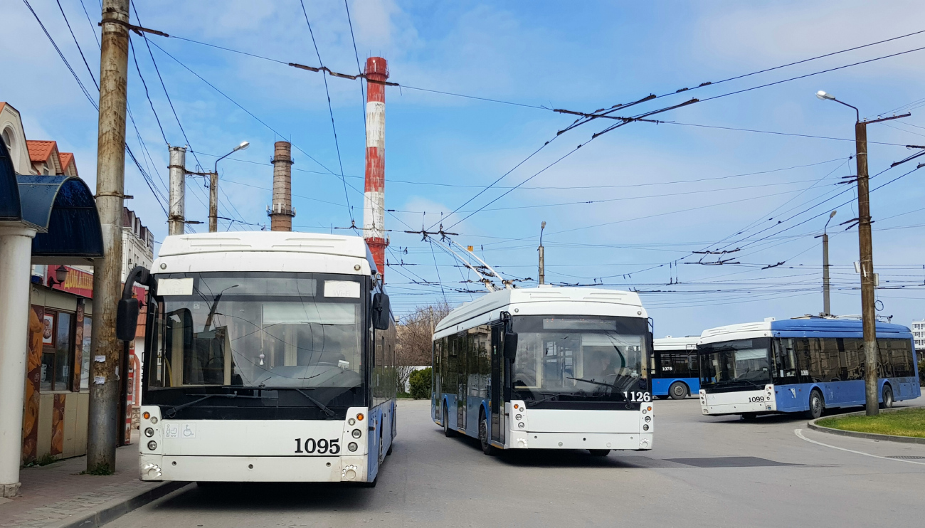 Севастополь, Тролза-5265.03 «Мегаполис» № 1095; Севастополь, Тролза-5265.02 «Мегаполис» № 1126