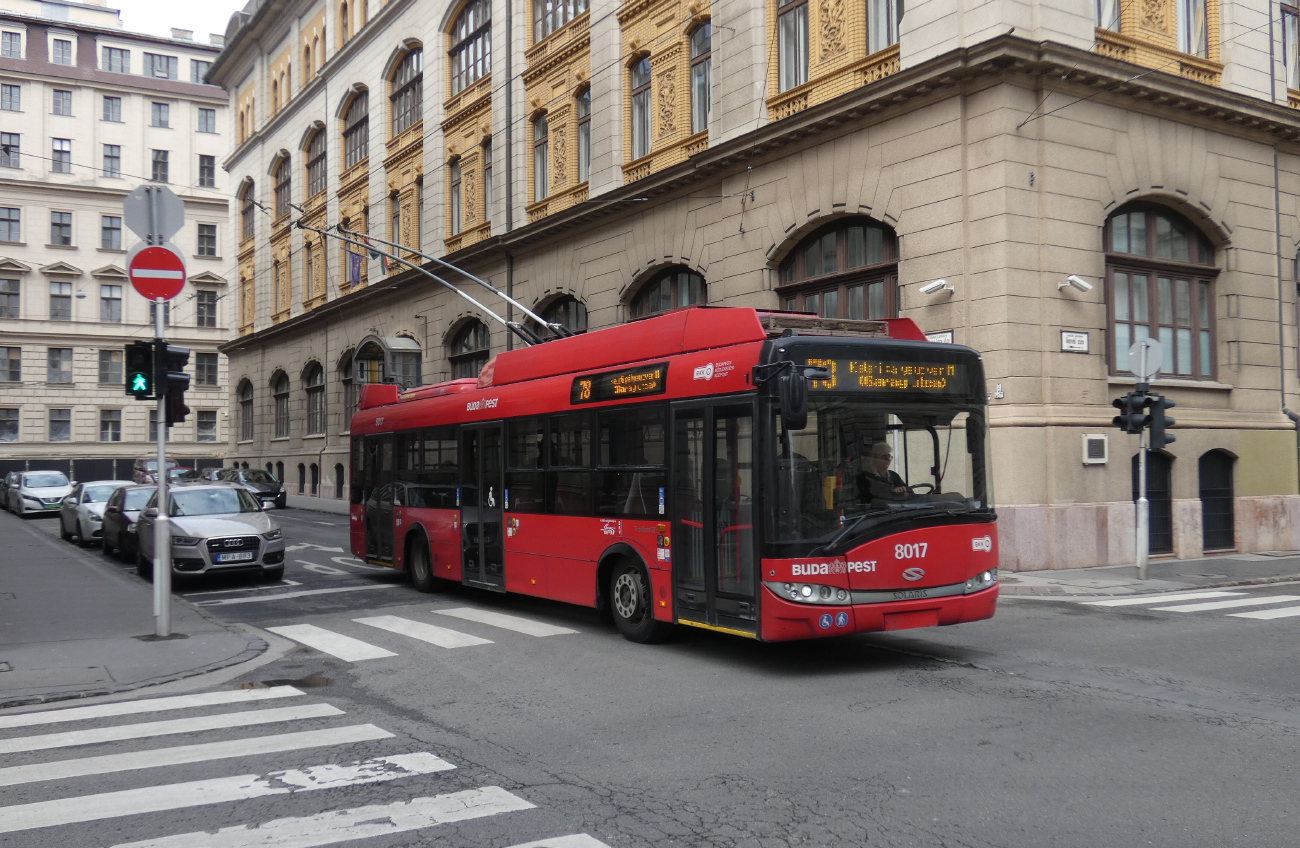 Будапешт, Solaris Trollino III 12 Škoda № 8017