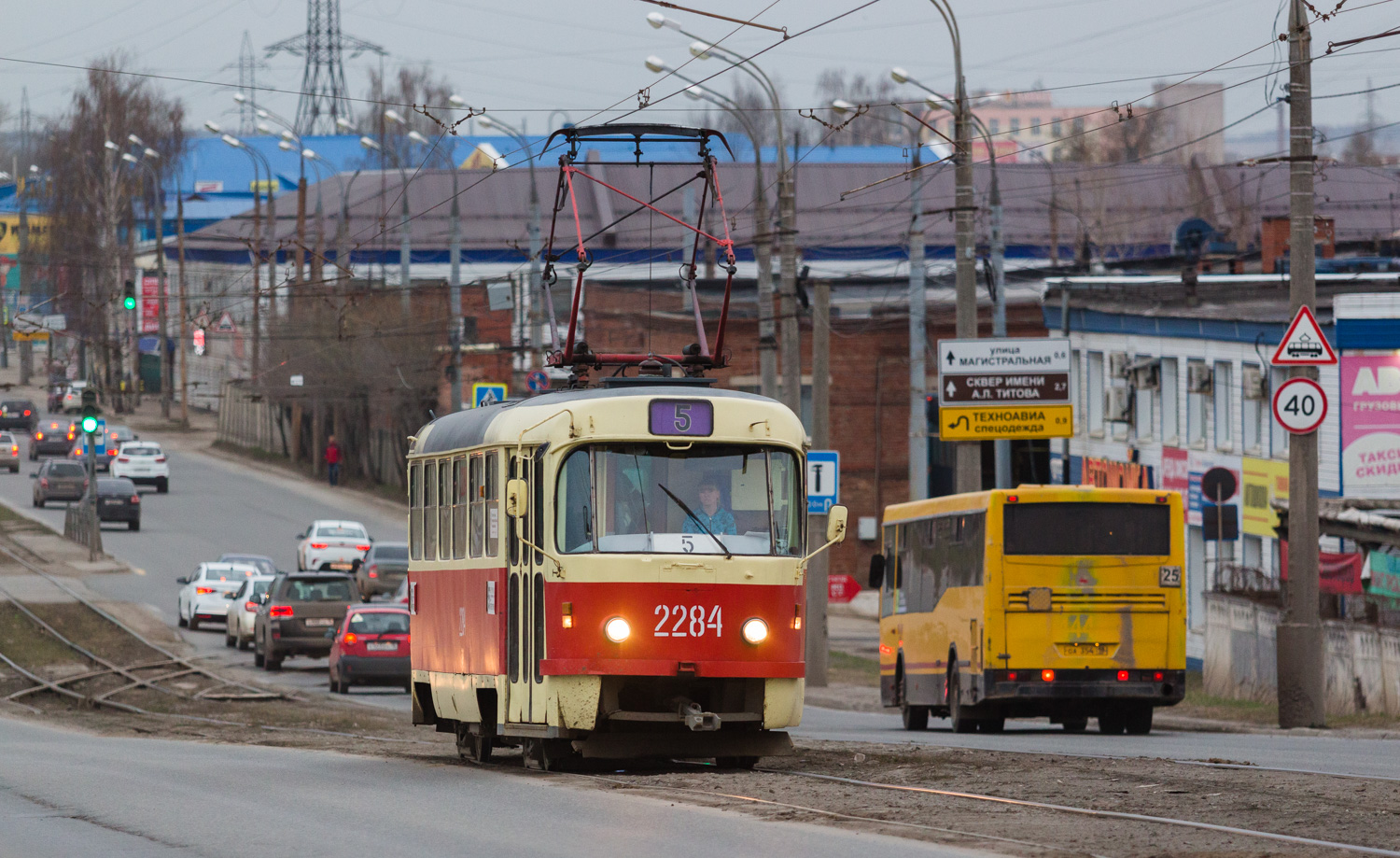 Ижевск, Tatra T3SU (двухдверная) № 2284