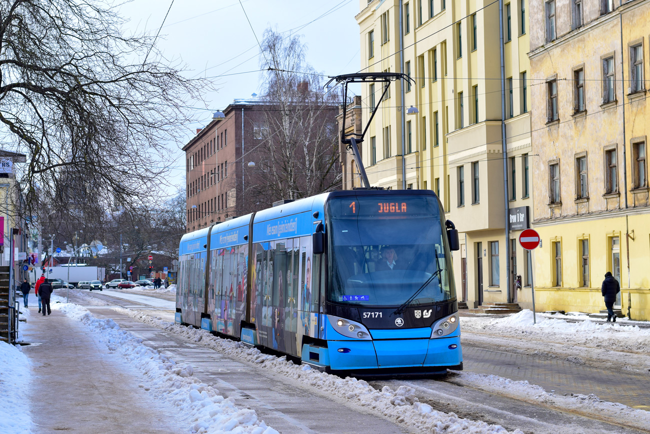 Ryga, Škoda 15T ForCity Alfa Riga Nr 57171