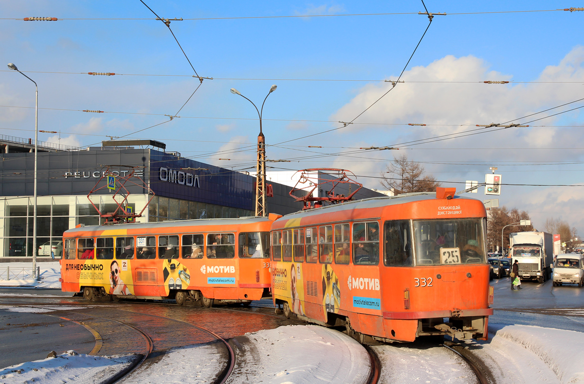 Екатеринбург, Tatra T3SU № 332