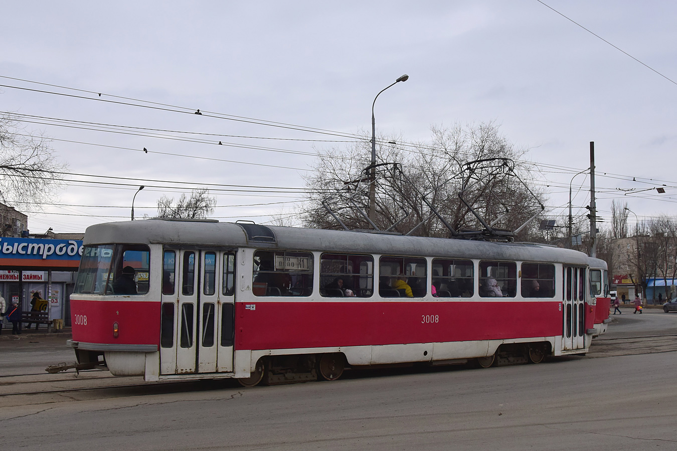 Волгоград, Tatra T3SU (двухдверная) № 3008