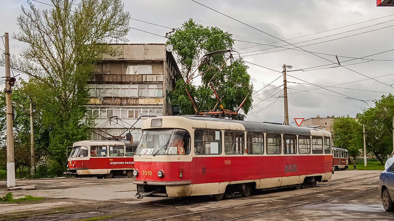 Дружковка, Tatra T3SU № 7010; Дружковка, Tatra T3SUCS № 7814