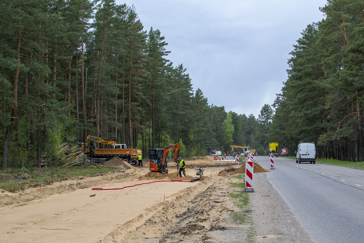 Dyneburg — Construction of new tram line Ķīmija — Stropi