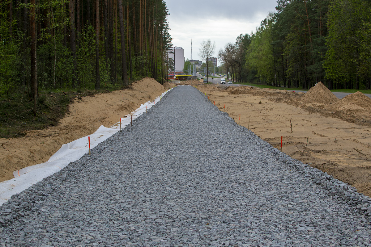 Väinalinn — Construction of new tram line Ķīmija — Stropi
