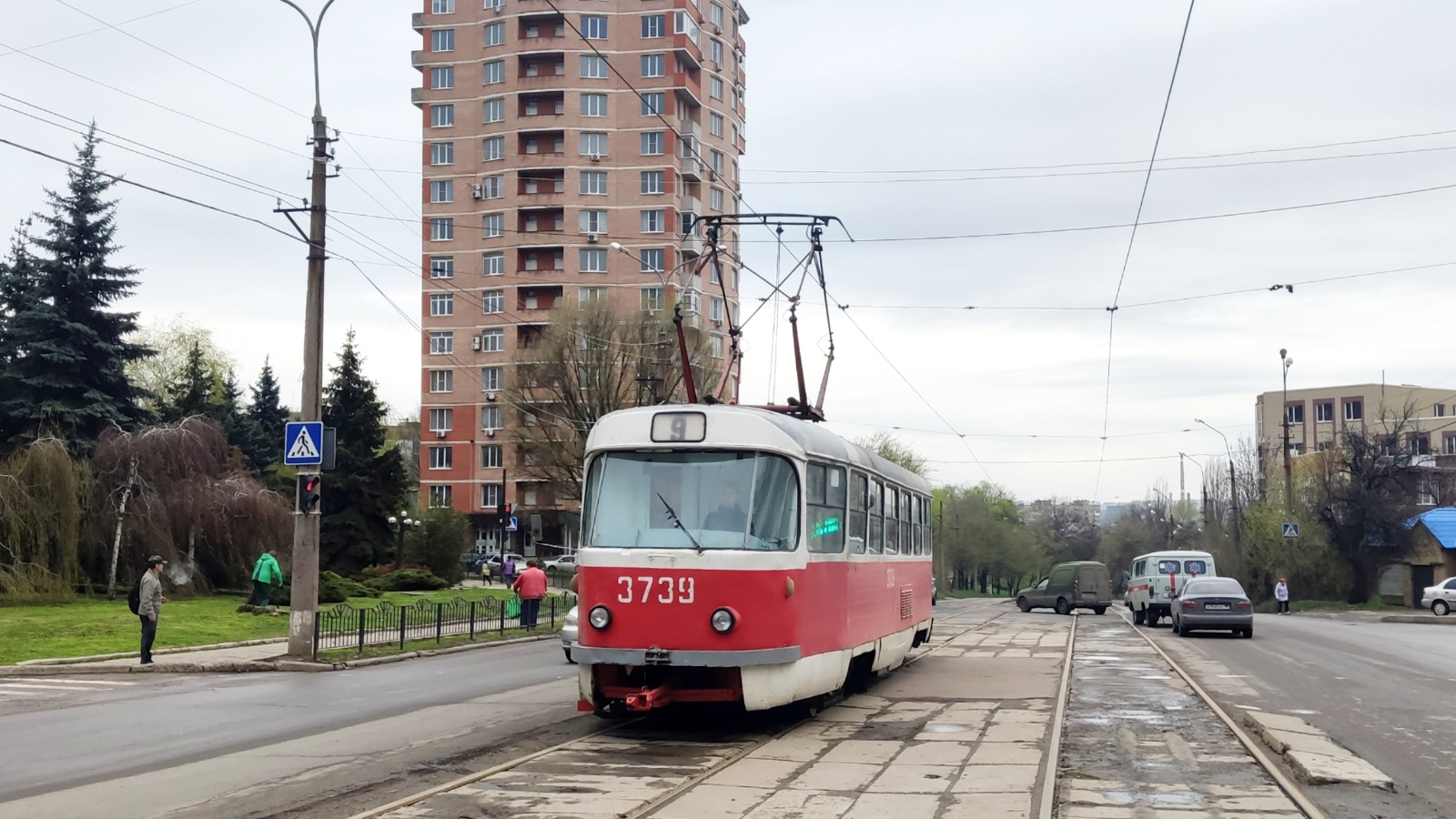 Донецк, Tatra T3SU (двухдверная) № 3739