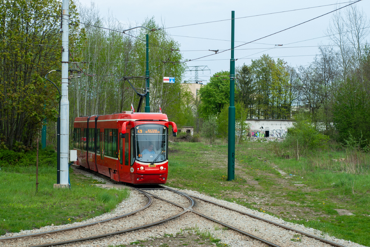 Силезские трамваи, Alstom 116Nd № 809; Силезские трамваи — Трамвайные линии и инфраструктура