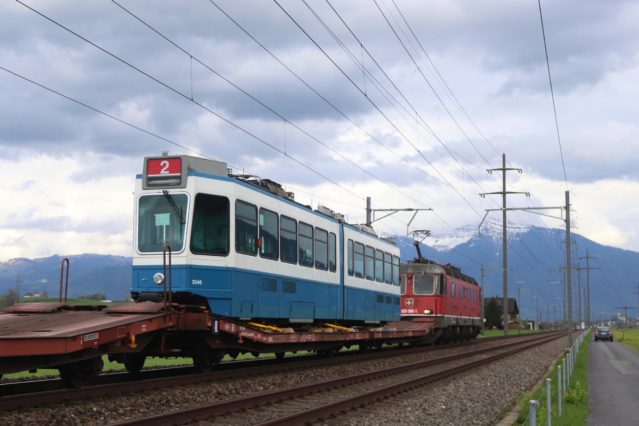 Zurich, SWP/SIG/BBC Be 4/6 "Tram 2000" N°. 2046