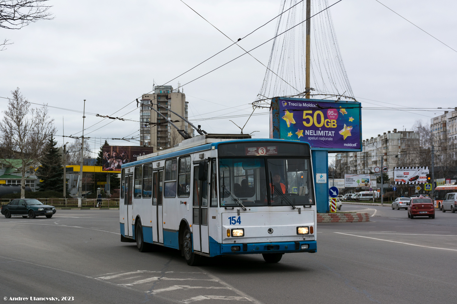 Бельцы, Škoda 14Tr13/6M № 154