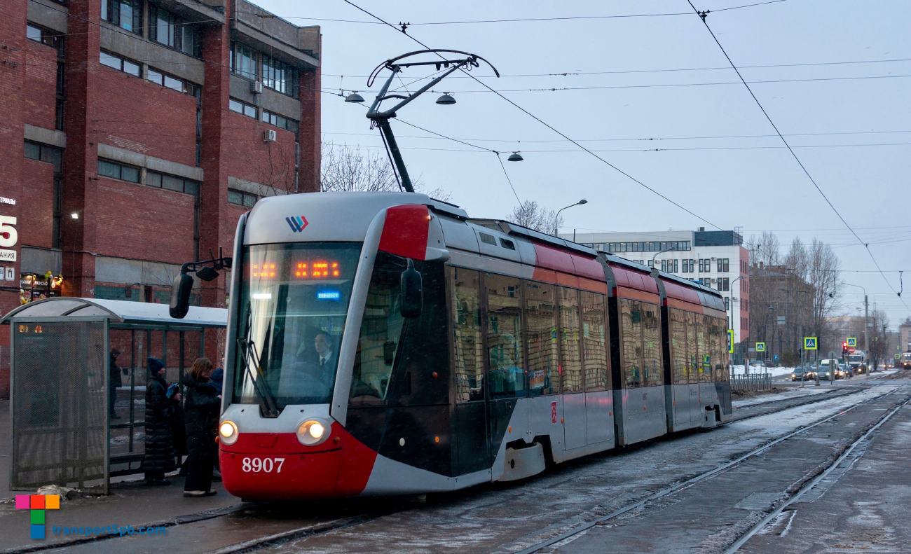 Санкт-Петербург, 71-801 (Alstom Citadis 301 CIS) № 8907