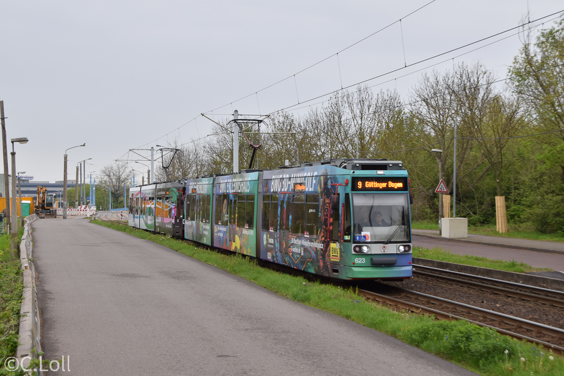 Галле, Duewag MGT6D № 623; Галле, Duewag MGT6D № 624