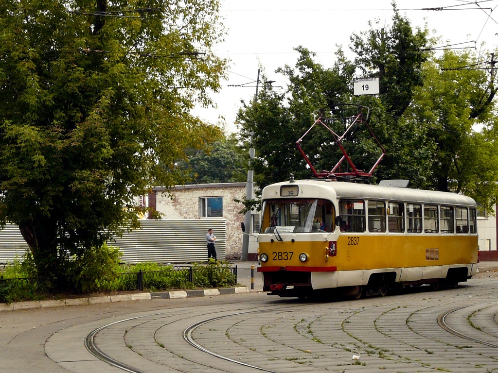 Москва, Tatra T3SU № 2837