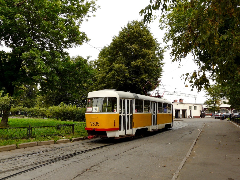Москва, Tatra T3SU № 2805