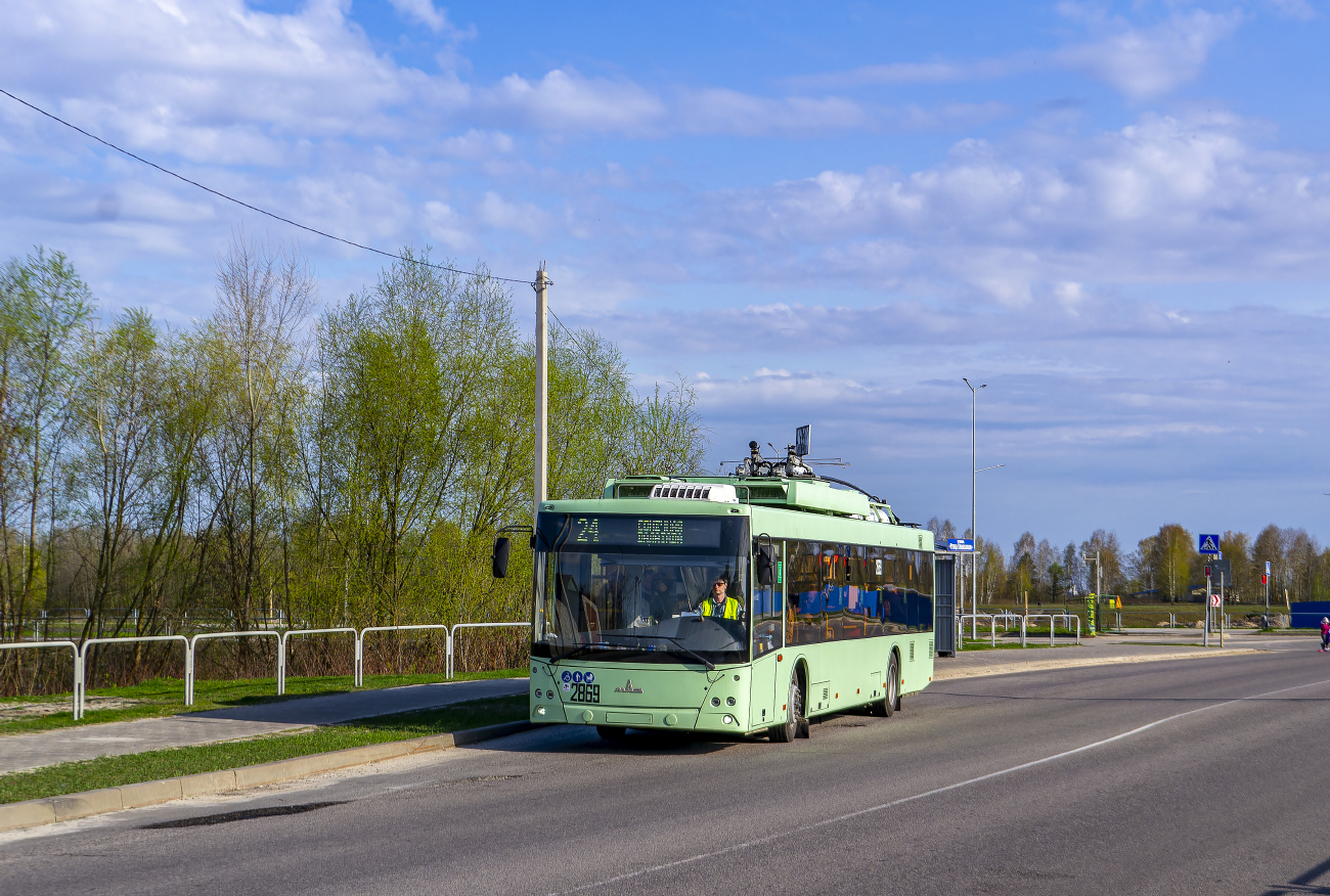 Homiel, MAZ-203T70 # 2869; Homiel — Traffic on sections using autonomous running