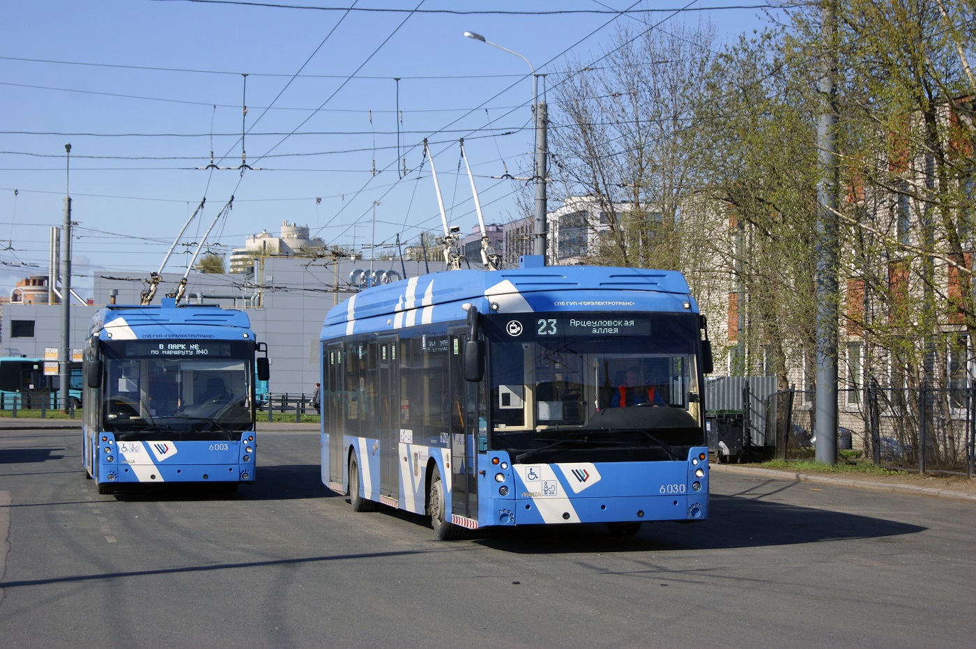 Санкт-Петербург, Тролза-5265.02 «Мегаполис» № 6003; Санкт-Петербург, Тролза-5265.08 «Мегаполис» № 6030