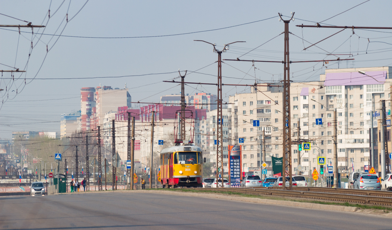 Барнаул, Tatra T3SU КВР Барнаул № 3036