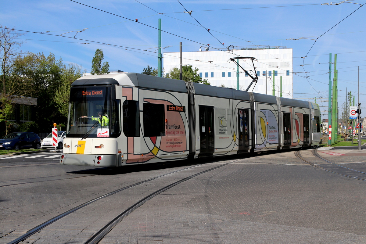 Антверпен, Siemens MGT6-1-1 № 7220; Антверпен — 150 years of tram in Antwerpen (28/05/2023)