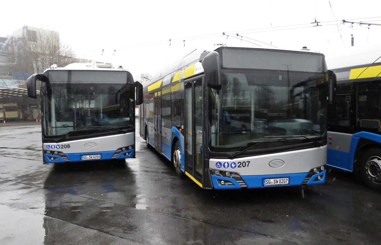 Solingen, Solaris Trollino IV 12 Kiepe Nr. 207; Solingen, Solaris Trollino IV 12 Kiepe Nr. 208