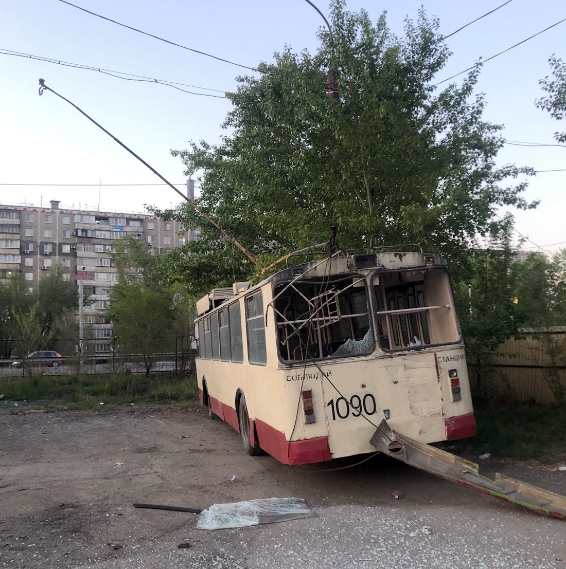 Челябинск, ЗиУ-682Г10 № 1090; Челябинск — Происшествия