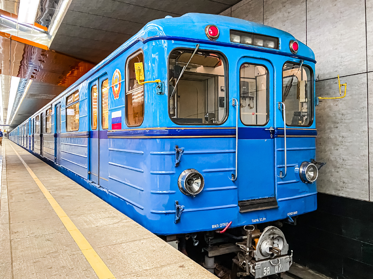 Москва, Еж3 № 5807; Москва — Выставка подвижного состава и Парад поездов к 88-летию Московского метрополитена 13 — 16 мая 2023