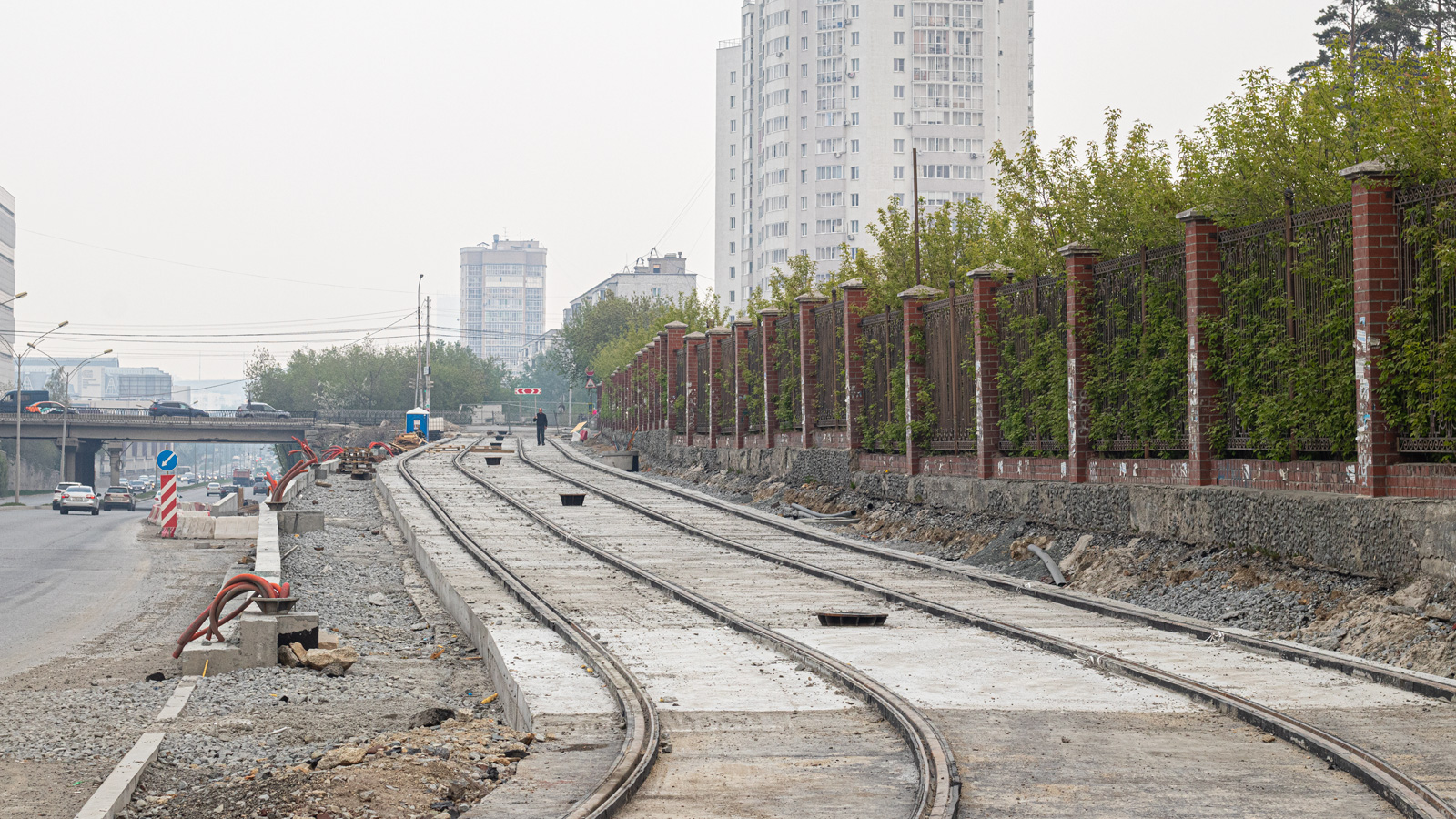Jekaterinburgas — The construction of a tram line to Akademichesky