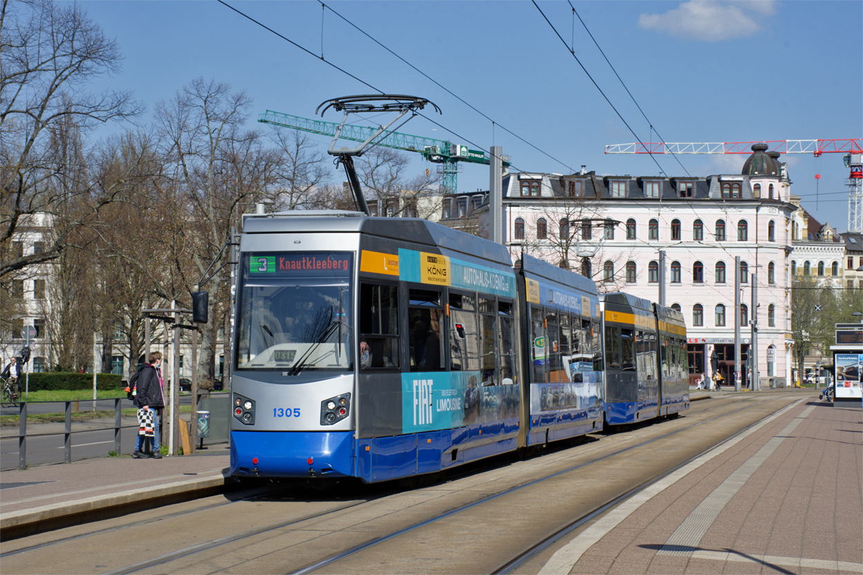 Leipzig, Leoliner Fahrzeug-Bau Leipzig NGTW6L Nr. 1305
