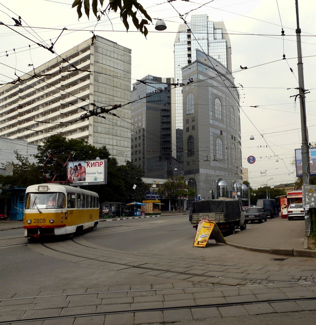 Москва, Tatra T3SU № 2805